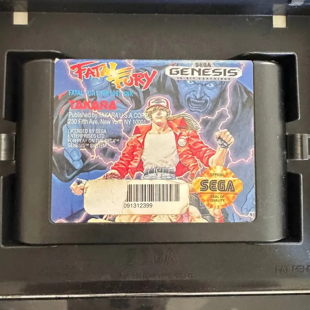 Fatal Fury Takara Sega Genesis Game, Untested